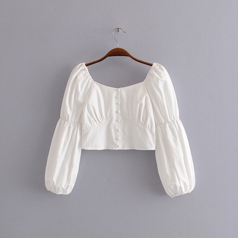 beauty Fashion Blogger Style Off Shoulder Short Shirts Women Casual Chic Pleated Fold Tops Female Chaqueta De Moda 210514