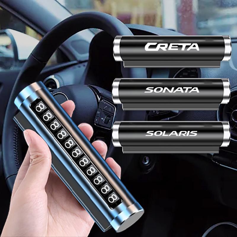Interior Decorations For Sonata Solaris Creta IX20 IX25 IX35 IX55 Car Temporary Parking Card Phone Number Plate Automobile Accessori
Interior Decorations For Sonata Solaris Creta IX20 IX25 IX35 IX55 Car Temporary Parking Card Phone Number Plate Automobile Accessori