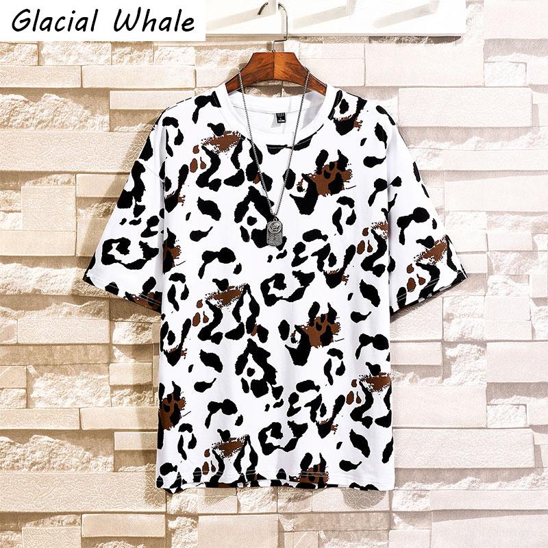 GlacialWhale Men's T-shirt Men Summer Tops Leopard Print Cotton T-shirts Japanese Streetwear Hip Hop Oversized T Shirt For, Blue
GlacialWhale Men's T-shirt Men Summer Tops Leopard Print Cotton T-shirts Japanese Streetwear Hip Hop Oversized T Shirt For, Blue