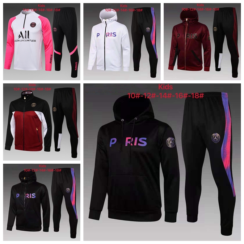 2122 Kids Paris Full Zip football tracksuits soccer Hoodie training suit MBAPPE jacket kids survetement foot chandal jogging suits NH599, 12
2122 Kids Paris Full Zip football tracksuits soccer Hoodie training suit MBAPPE jacket kids survetement foot chandal jogging suits NH599, 12