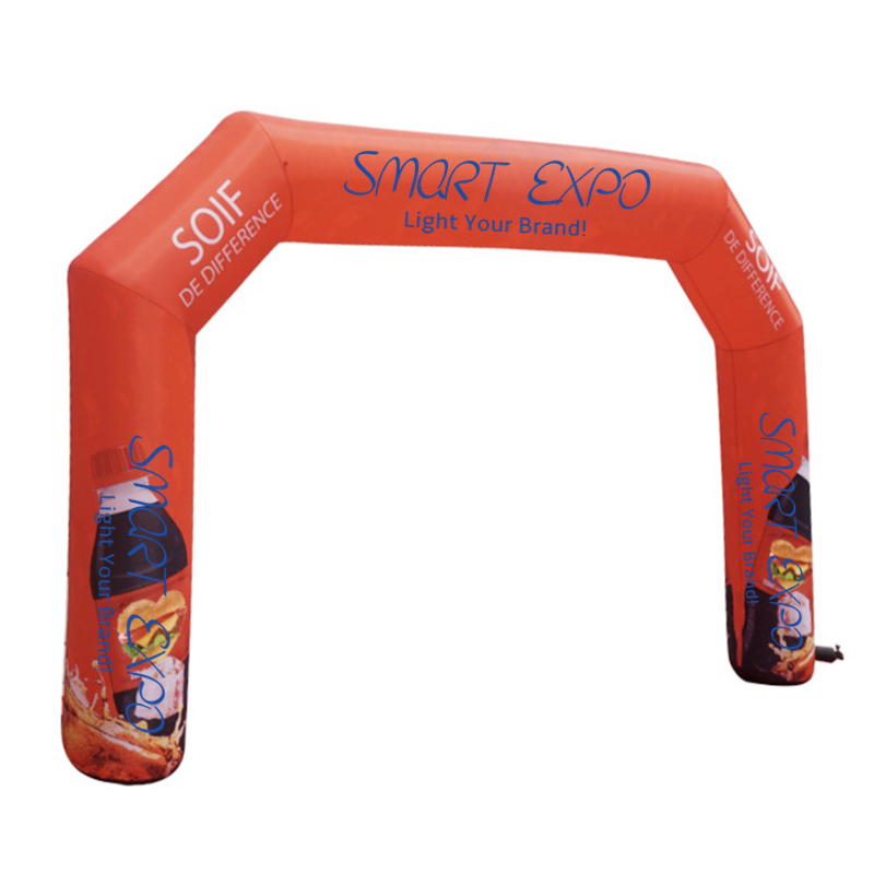 Marathon/Run Event Inflatable Archway 0.6xW5.5xH3.5m with Custom Logo Printing Base Blower
