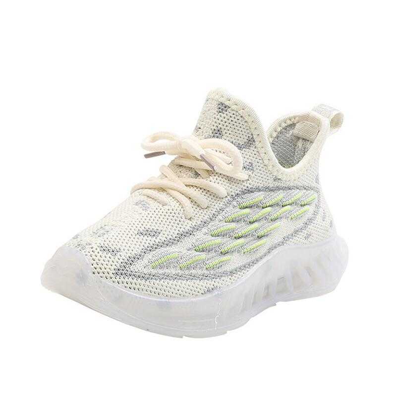 2020 New Baby Flashing Lights Sneakers Toddler Little Kid LED Sneakers Children Luminous Shoes Boys Girls Sport Running Shoes Y0809