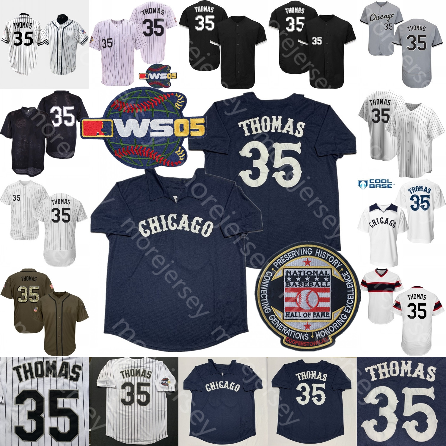 Frank Thomas Jersey 2005 WS Hall Of Fame Patch 1990 Turn Back Pinstripe Cooperstown Salute to Service White Pullover Turn Back Mesh BP Black Grey Navy Fans Player
Frank Thomas Jersey 2005 WS Hall Of Fame Patch 1990 Turn Back Pinstripe Cooperstown Salute to Service White Pullover Turn Back Mesh BP Black Grey Navy Fans Player