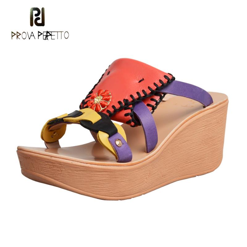 Slippers Prova Perfetto Women Mixed Color Real Leather Flowers Slides Wedges Platform Flat Sole Beach Shoes Ladies Sandal, Black
Slippers Prova Perfetto Women Mixed Color Real Leather Flowers Slides Wedges Platform Flat Sole Beach Shoes Ladies Sandal, Black