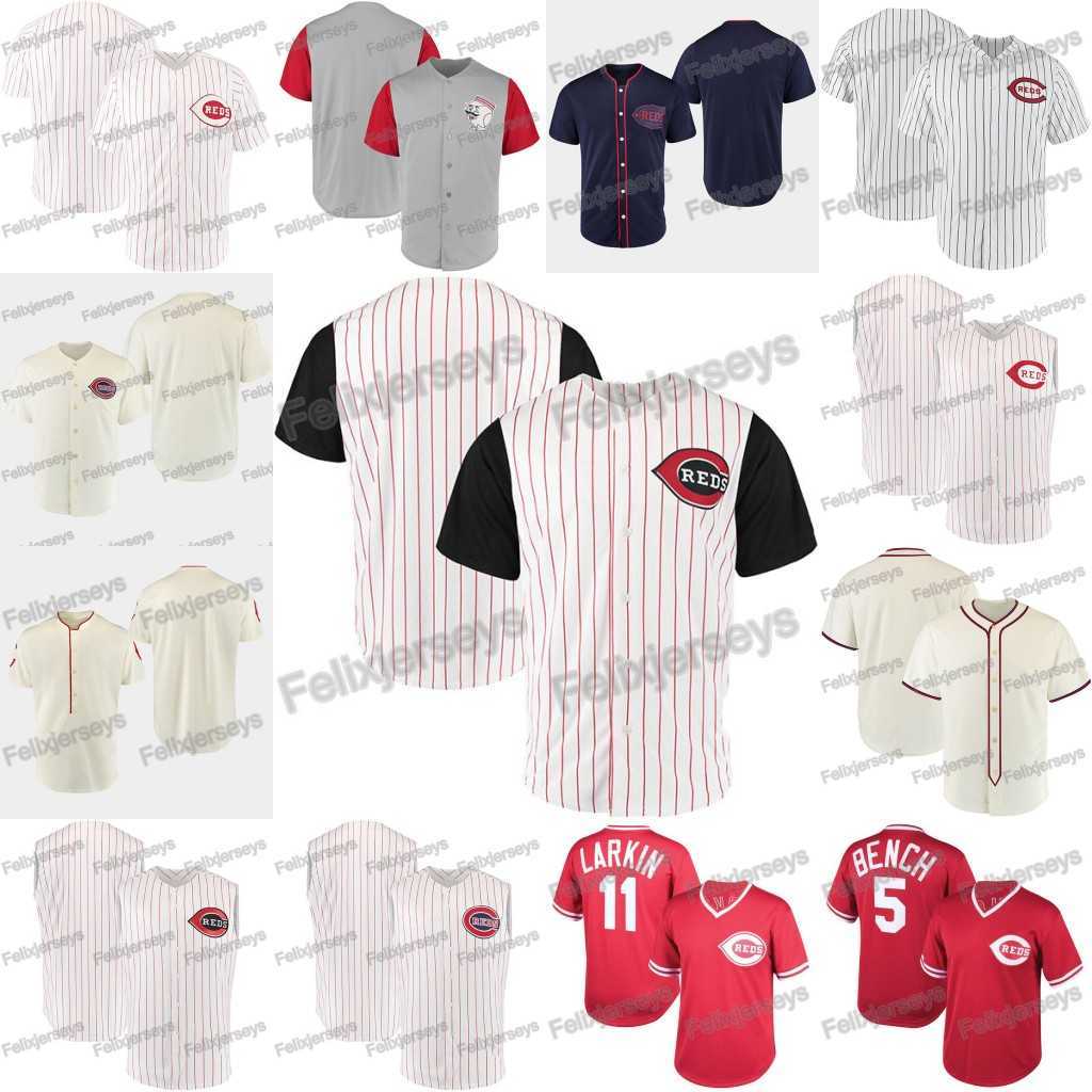 1999 1967 1956 1939 1911 1912 1919 Barry Larkin Joey Votto Devin Mesoraco Ken Griffey Jr. Todd Frazier Johnny Bench Baseball Jersey, Black
1999 1967 1956 1939 1911 1912 1919 Barry Larkin Joey Votto Devin Mesoraco Ken Griffey Jr. Todd Frazier Johnny Bench Baseball Jersey, Black