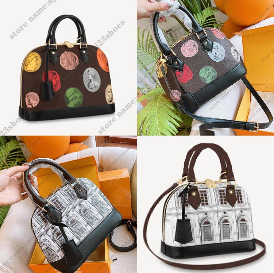 classic ALMA BB Vintage Leather Shell bag Shoulder Bags Ancient coin color printing Desinger Crossbody Letter Logo Womens Shopping Handbag Totes Purse, 01
classic ALMA BB Vintage Leather Shell bag Shoulder Bags Ancient coin color printing Desinger Crossbody Letter Logo Womens Shopping Handbag Totes Purse, 01