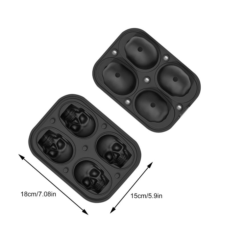 Creative Silicone XL 4 Whiskey Puck Mold Ice Making Box Heladera Para Hacer Helados Moule Glace Baking Moulds