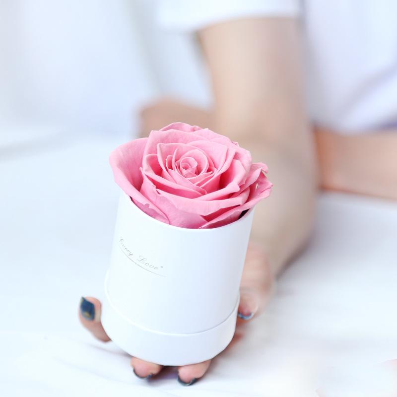 Eternal Life Flower Immortal Rose With Hug Bucket Box Gift Preserved In Set Mother's Day Romantic Valentines Decorative Flowers & Wreaths