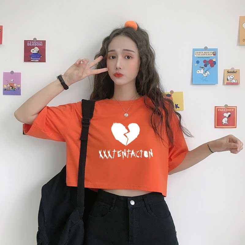 Women's T-Shirt Women Crop Top Summer Printing XXX Tentacion Pattern Casual Japanese Korean Harajuku Fashion All-Match Streetwear Female Clo, Purple
Women's T-Shirt Women Crop Top Summer Printing XXX Tentacion Pattern Casual Japanese Korean Harajuku Fashion All-Match Streetwear Female Clo, Purple