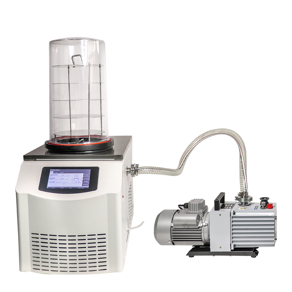 ZZKD Lab Supplies Small Vertical Laboratory Smart Vacuum Freeze Dryer with Efficient Vacuum-Pump, Sublimation Drying Oven
ZZKD Lab Supplies Small Vertical Laboratory Smart Vacuum Freeze Dryer with Efficient Vacuum-Pump, Sublimation Drying Oven