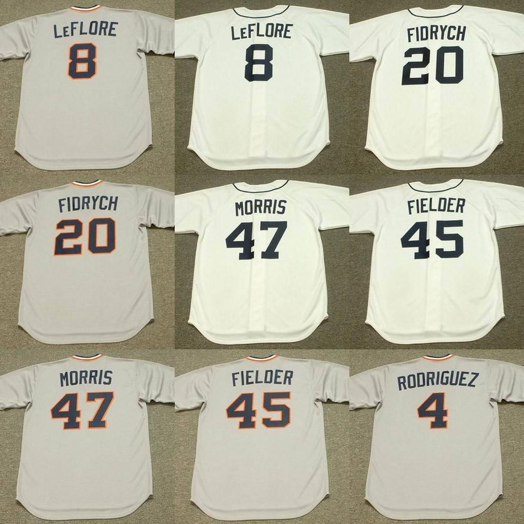 Detroit 4 AURELIO RODRIGUEZ 7 TOM VERYZER 8 RON LeFLORE 20 MARK FIDRYCH 45 CECIL FIELDER 47 ACK MORRIS Baseball Jersey 1984, Blue;black
Detroit 4 AURELIO RODRIGUEZ 7 TOM VERYZER 8 RON LeFLORE 20 MARK FIDRYCH 45 CECIL FIELDER 47 ACK MORRIS Baseball Jersey 1984, Blue;black