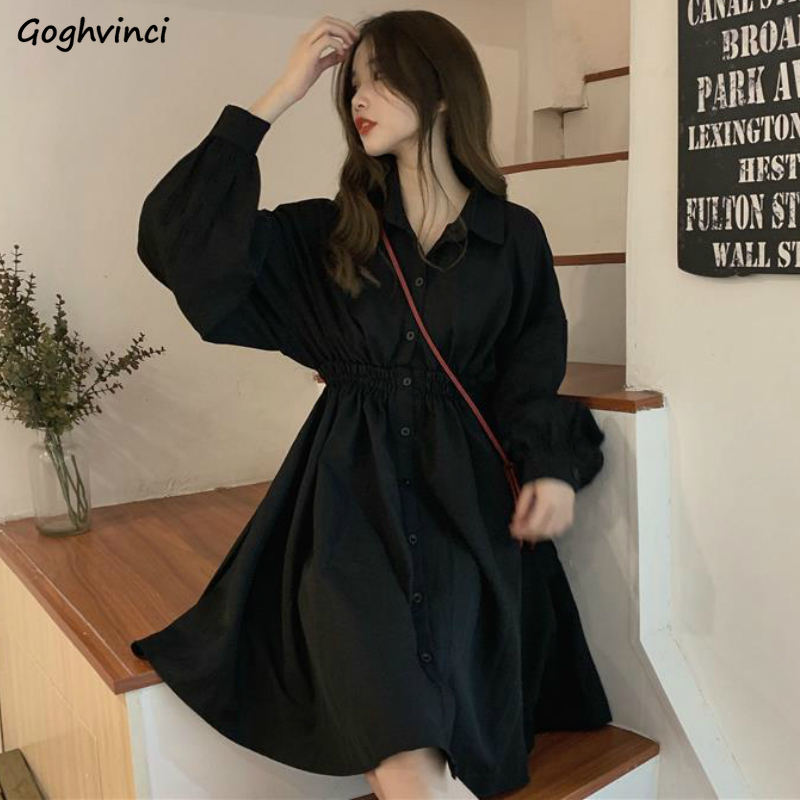 Dress Long Sleeve Preppy Style Solid Sweet Simple Elegant Pleated Stylish New Students Womens Slim Daily Streetwear High Waist, Black
Dress Long Sleeve Preppy Style Solid Sweet Simple Elegant Pleated Stylish New Students Womens Slim Daily Streetwear High Waist, Black