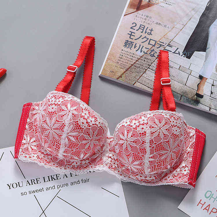 Lingerie Sexy Lady Bra Gather Adjustable Women's Seamless Underwear Push Up Bra Open Bra Intimates for Women Cup 1/2 Intimates 211217