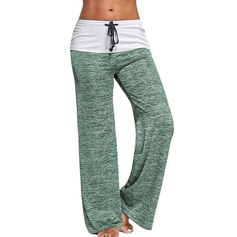 Women Splicing Quick Drying Sports Pants Fashion Loose Outdoor Leisure Wide Leg Straight Autumn Winter Plus Size 210522