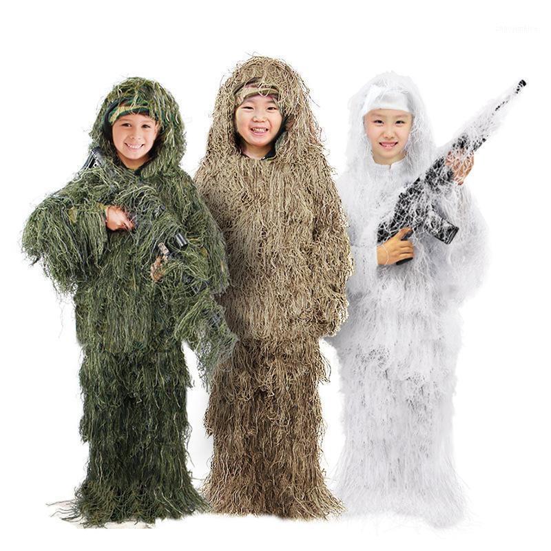 Hunting Sets 5PCS Kids Ghillie Suits Child Camouflage Tactical Army Jungle Military Suit Tops Pants Hats Holsters Storage Bags, Khaki
Hunting Sets 5PCS Kids Ghillie Suits Child Camouflage Tactical Army Jungle Military Suit Tops Pants Hats Holsters Storage Bags, Khaki