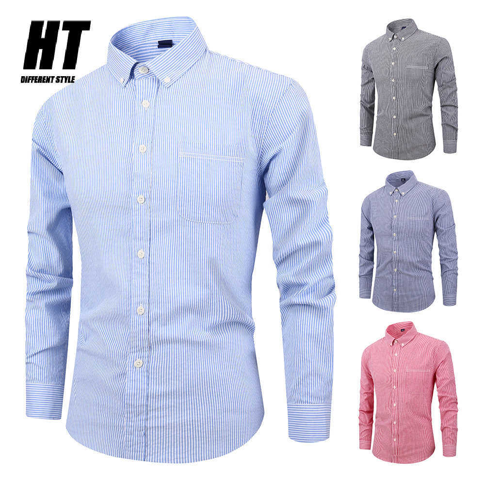 Striped Men's Shirt Cotton Long Sleeve Slim Fit Shirts Korean Fashion Simple Casual Tops Soft Spring Autumn Handsome Men Shirt 210603, Cjw324lightblue
Striped Men's Shirt Cotton Long Sleeve Slim Fit Shirts Korean Fashion Simple Casual Tops Soft Spring Autumn Handsome Men Shirt 210603, Cjw324lightblue