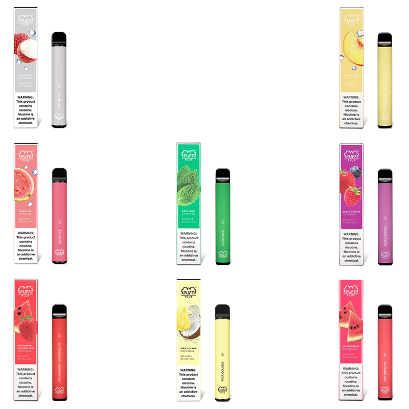 Australia Puff Bar Plus Disposable Vape Pen cigarettes Variety of flavors Kits 800 Puffs 550mAh Battery 3.2ML Vapor Pod Device Puffbars Vapes
Australia Puff Bar Plus Disposable Vape Pen cigarettes Variety of flavors Kits 800 Puffs 550mAh Battery 3.2ML Vapor Pod Device Puffbars Vapes