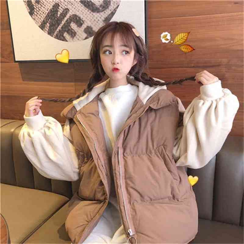 Fashion Autumn Winter Women Warm Solid Streetwear Vests Female Oversized Thick Hooded Zipper Loose Korean Waistcoat 210519, Black
Fashion Autumn Winter Women Warm Solid Streetwear Vests Female Oversized Thick Hooded Zipper Loose Korean Waistcoat 210519, Black