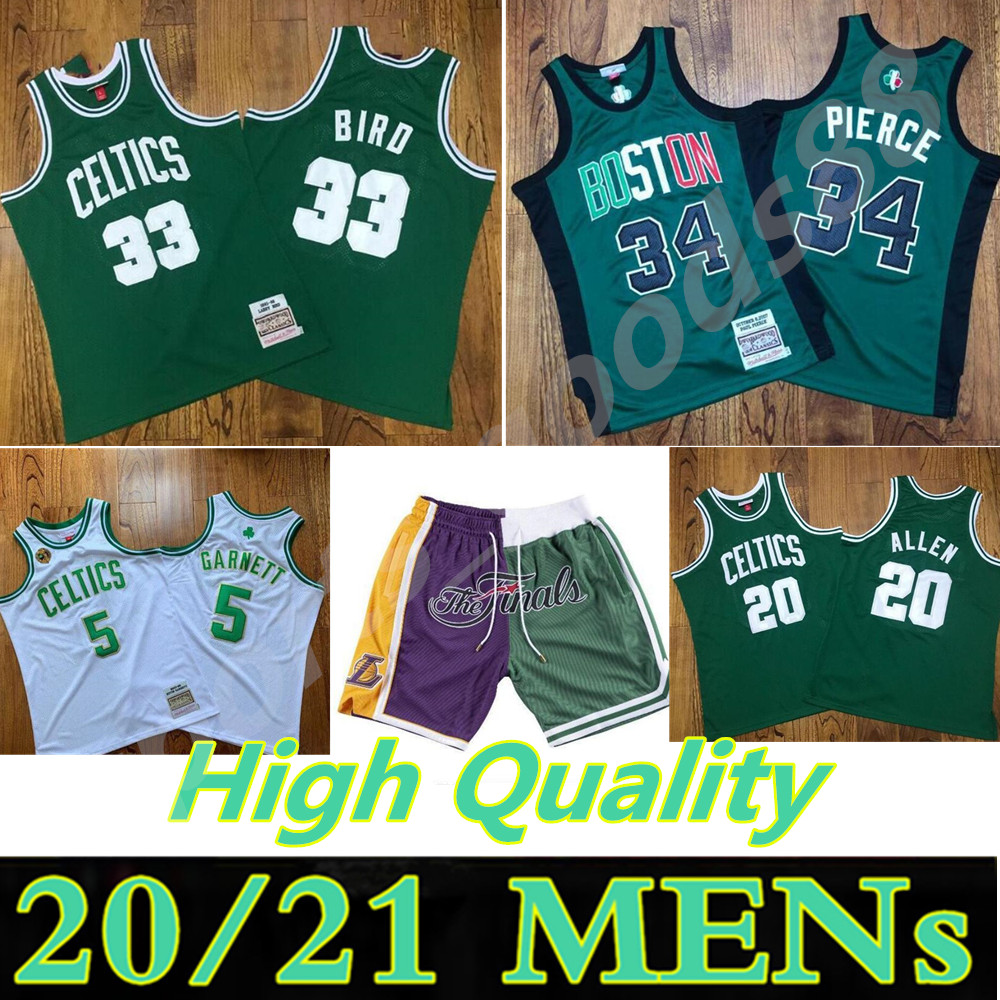 Men basketball Boston Celtic 5 Garnett 20 Allen 33 Biro 34 Pierce Mitchell & Ness 2007-2008 white green Retro Classic Jersey, Black
Men basketball Boston Celtic 5 Garnett 20 Allen 33 Biro 34 Pierce Mitchell & Ness 2007-2008 white green Retro Classic Jersey, Black