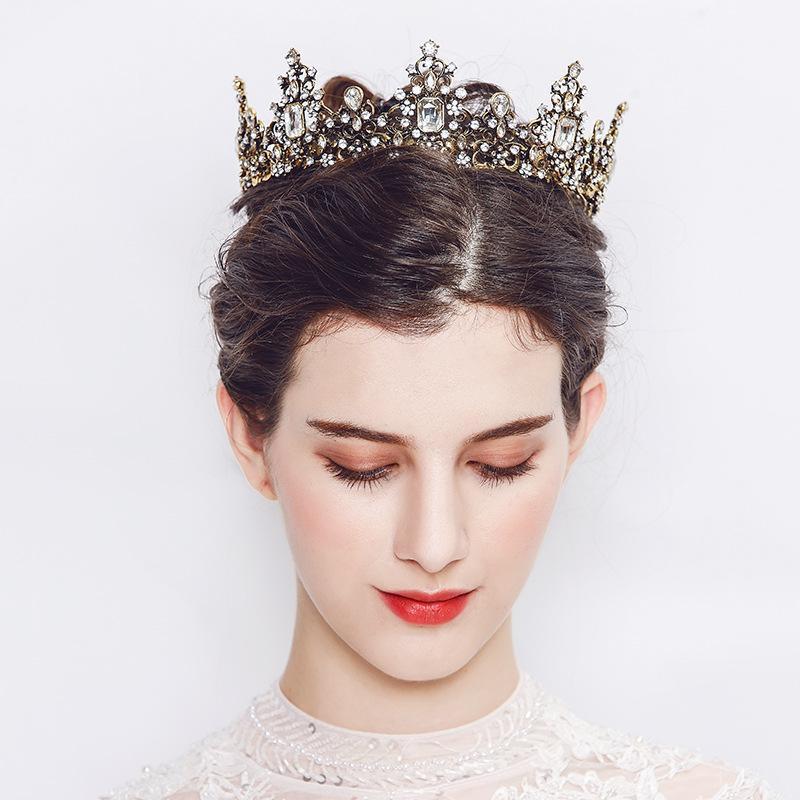 Hair Clips & Barrettes Krasivaya Design Retro Round Large Full Cycle Baroque Wedding Crown Bride Tiara Birthday, Golden;silver
Hair Clips & Barrettes Krasivaya Design Retro Round Large Full Cycle Baroque Wedding Crown Bride Tiara Birthday, Golden;silver