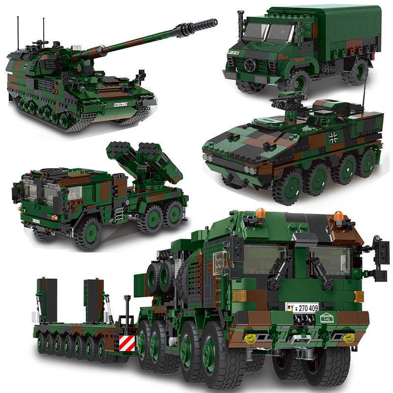 WW2 Panzer Tank Leopard Armored car Military Truck Building Blocks World War Military Army Vehicle Germany Tank Educational Toys Q0624
WW2 Panzer Tank Leopard Armored car Military Truck Building Blocks World War Military Army Vehicle Germany Tank Educational Toys Q0624