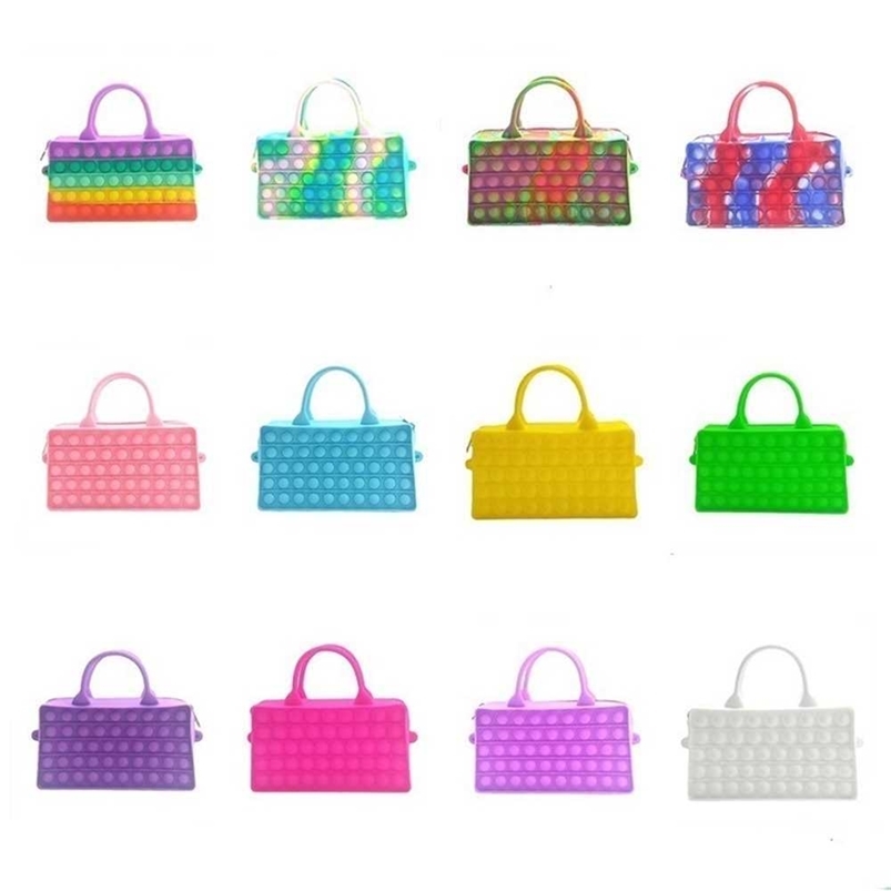 Creative Rainbow Handbag Push Poo-its Children's Fashion Pioneer Bubble Decompression Toy Double-sided Cosmetic Bag Tie Dye Portable Hand Bags G873SGI, Pink
Creative Rainbow Handbag Push Poo-its Children's Fashion Pioneer Bubble Decompression Toy Double-sided Cosmetic Bag Tie Dye Portable Hand Bags G873SGI, Pink