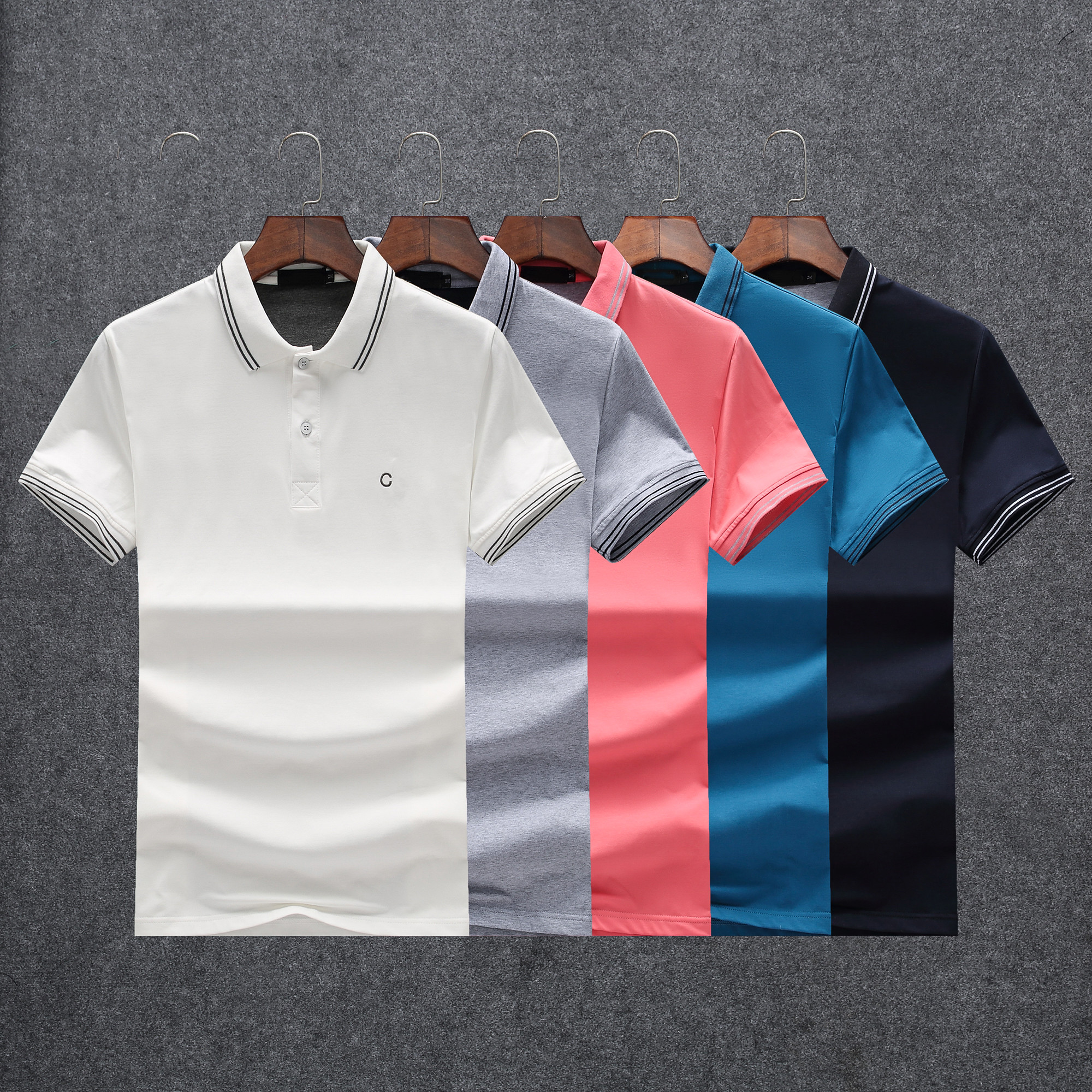 2021 summer top casual mans t shirt mens polos embroidery breathable 100%cotton comfortable man shirts Wholesale size M-3XL#08, Blue
2021 summer top casual mans t shirt mens polos embroidery breathable 100%cotton comfortable man shirts Wholesale size M-3XL#08, Blue