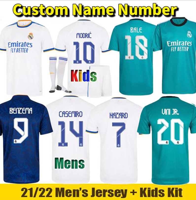 Real Madrid Jerseys BENZEMA 21 22 Fans Version VINI JR. BALE MODRIC Camavinga Soccer Jersey 2021 2022 Asensio KROOS HAZARD VINICIUS MARCELO Football Shirt Men + kids kit, Away kids kit
Real Madrid Jerseys BENZEMA 21 22 Fans Version VINI JR. BALE MODRIC Camavinga Soccer Jersey 2021 2022 Asensio KROOS HAZARD VINICIUS MARCELO Football Shirt Men + kids kit, Away kids kit