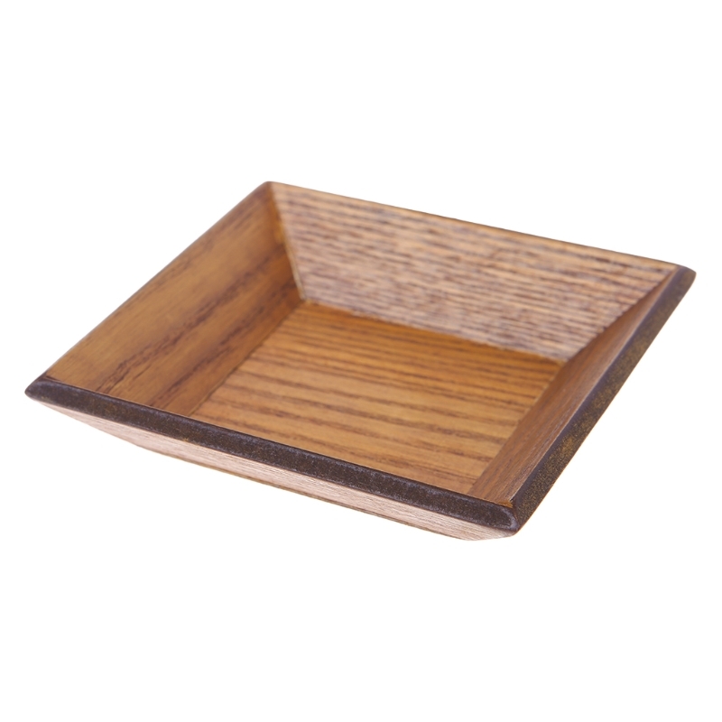 Square Wooden plate Snack Dried fruit Dessert Sushi Pie Servies Home