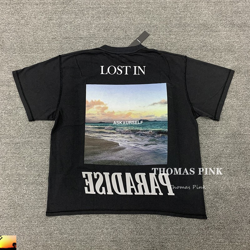 Oversized 3M Reflective Askyurself T Shirt High Quality Lost In California Dream T-shirt Unisex Fast 210420