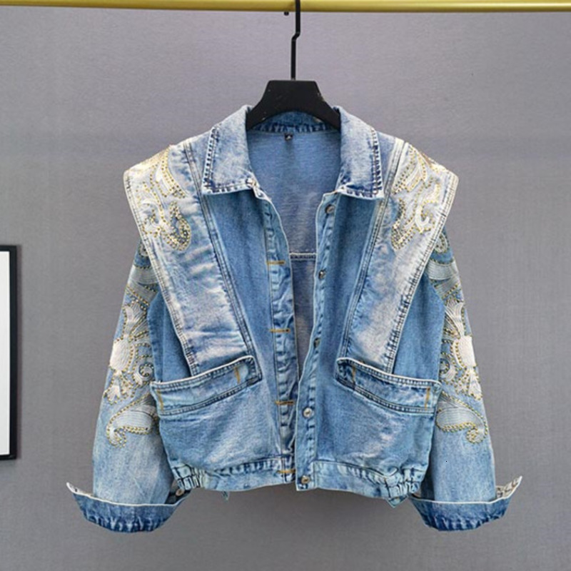 Women's Jackets spring embroidered denim jacket strass coat loose weight loss women's long sleeves top fashion SR9K, 1# shoe box
Women's Jackets spring embroidered denim jacket strass coat loose weight loss women's long sleeves top fashion SR9K, 1# shoe box