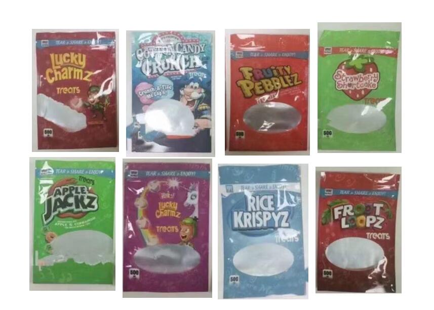INFUSED cereal edible packaging 500mg packing bags Caramel treats cocoa Fruity Pebblez cannaburst gummies Lucky charmz
INFUSED cereal edible packaging 500mg packing bags Caramel treats cocoa Fruity Pebblez cannaburst gummies Lucky charmz