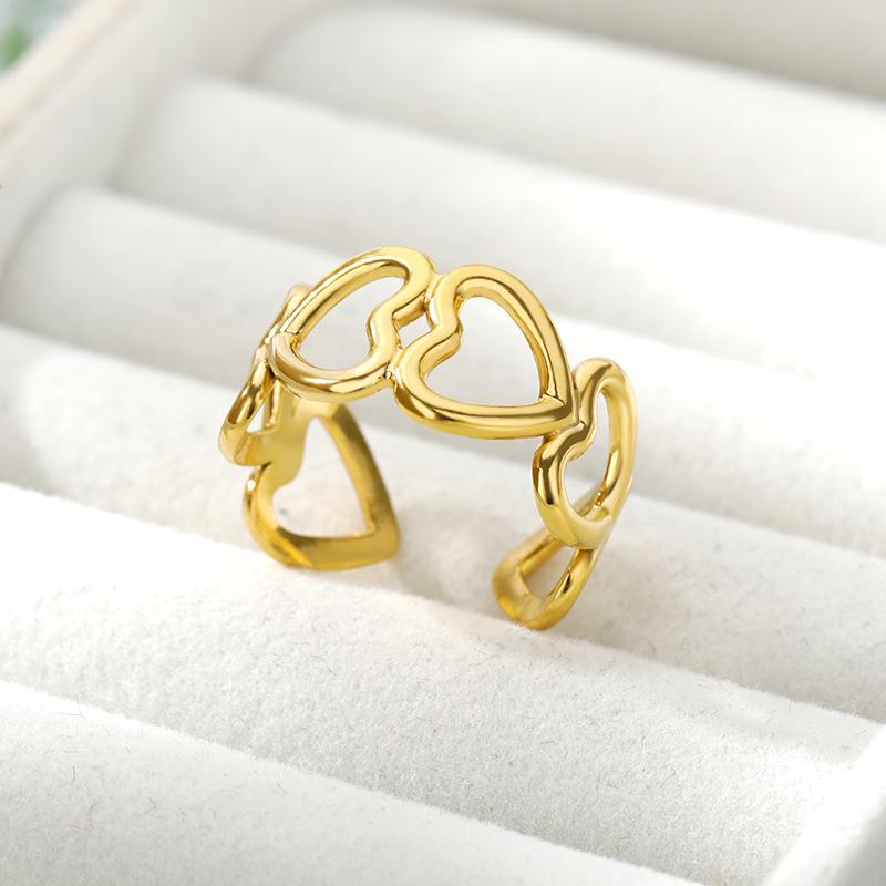 Wedding Rings Vintage Love Heart For Women Stainless Steel Open Couple Ring 2021 Trend Fashion Band Jewerly Gift Anillos Mujer
Wedding Rings Vintage Love Heart For Women Stainless Steel Open Couple Ring 2021 Trend Fashion Band Jewerly Gift Anillos Mujer