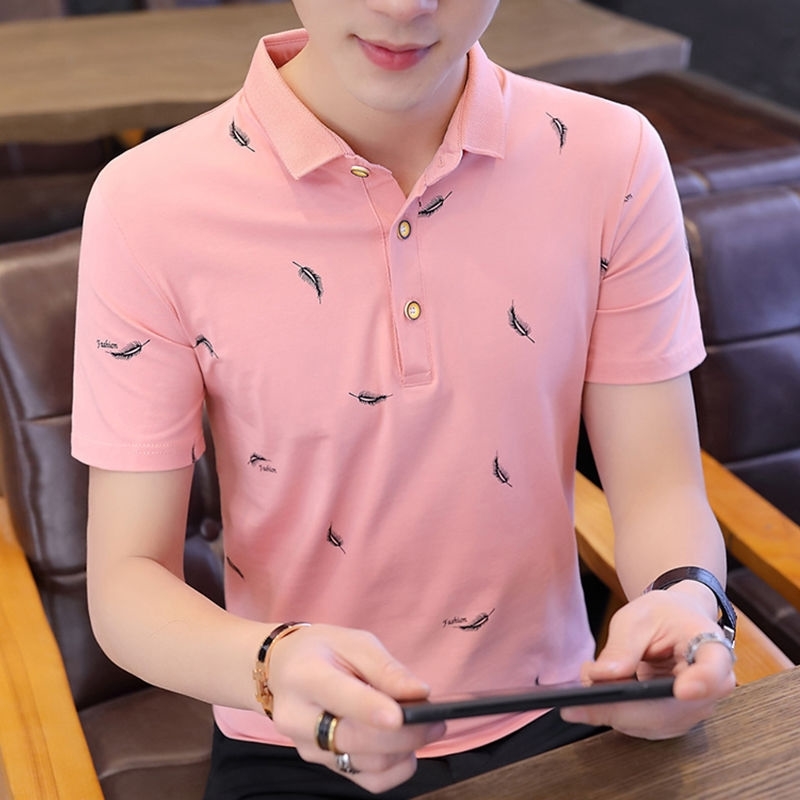 Summer polo shirt short sleeve t-shirt Korean fashion youth Shirt Short Sleeve men's upper garment T-shirt, T8061 white - feather
Summer polo shirt short sleeve t-shirt Korean fashion youth Shirt Short Sleeve men's upper garment T-shirt, T8061 white - feather