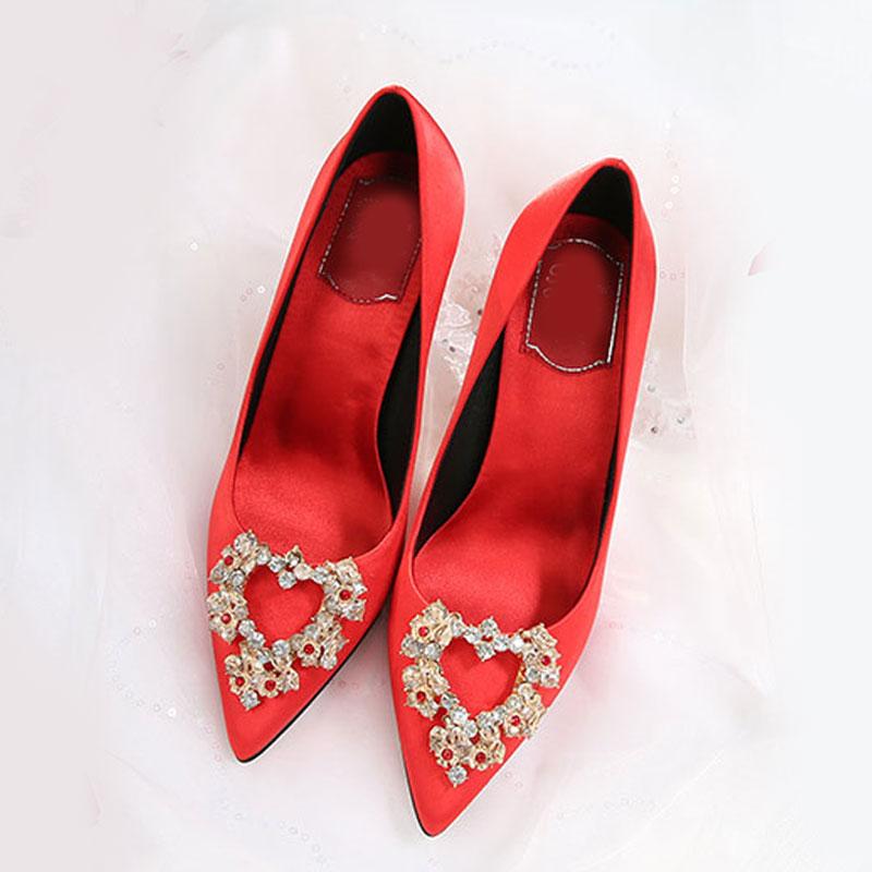 Dress Shoes NIKALI Love Crystal Wedding Satin Red Show Bridesmaid Women Pumps Bridal, Red 6cm
Dress Shoes NIKALI Love Crystal Wedding Satin Red Show Bridesmaid Women Pumps Bridal, Red 6cm