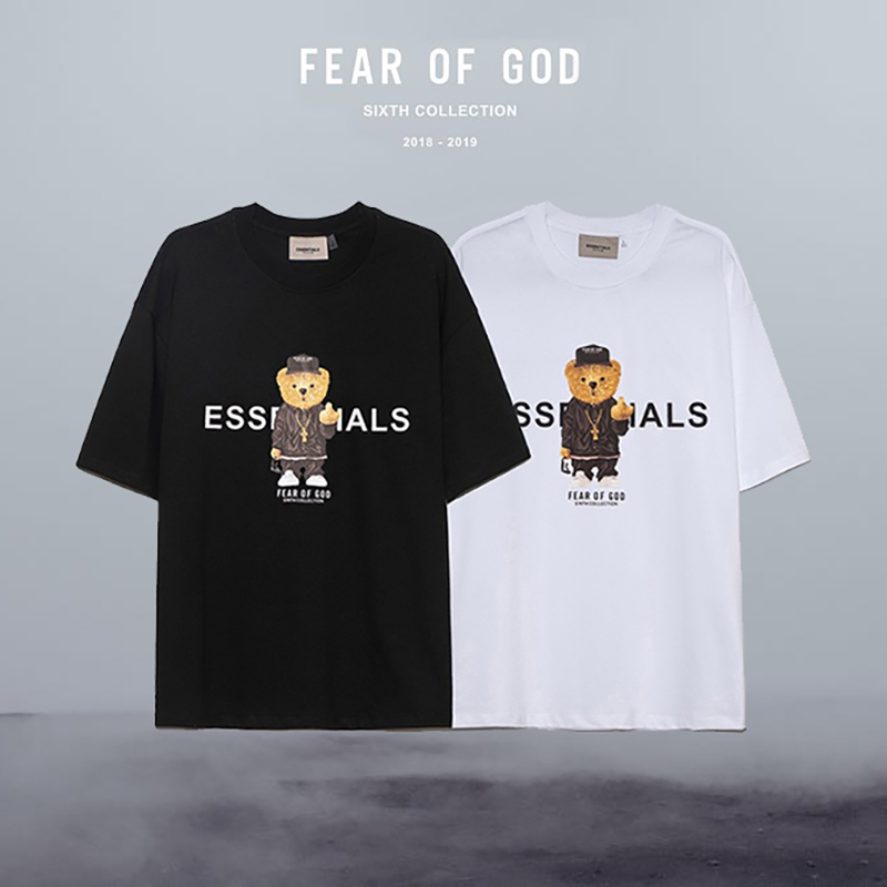 Fear Of God Season 6 Essentials Fog T-shirts Teddy Bear Middle Finger Print Hip Hop Tee Men Women Short Sleeves Casual Loose Plus Size High Street Youth Fashion Tops, Customize
Fear Of God Season 6 Essentials Fog T-shirts Teddy Bear Middle Finger Print Hip Hop Tee Men Women Short Sleeves Casual Loose Plus Size High Street Youth Fashion Tops, Customize