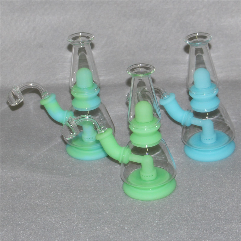 Glow in the dark Smoking hookahs Glass Water Pipes bong unique tobacco kits dab rigs silicone bongs + 4mm quartz bangers
Glow in the dark Smoking hookahs Glass Water Pipes bong unique tobacco kits dab rigs silicone bongs + 4mm quartz bangers