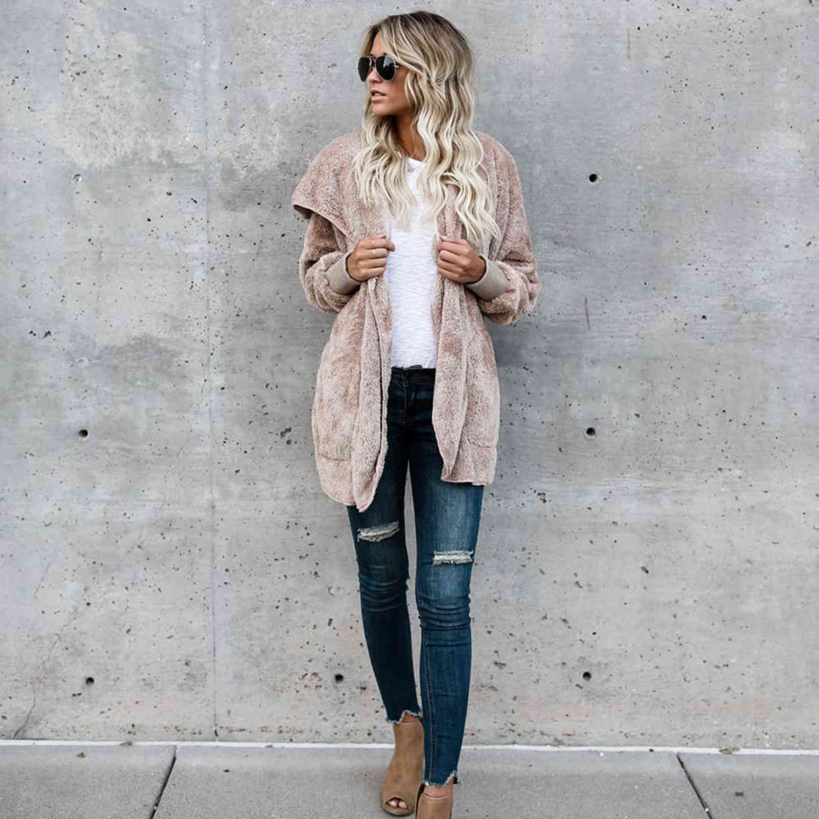 Most Women Autumn Winter women Coat warm soft outfit hoodie girl's gift zipper Casual sweatshirts 211109