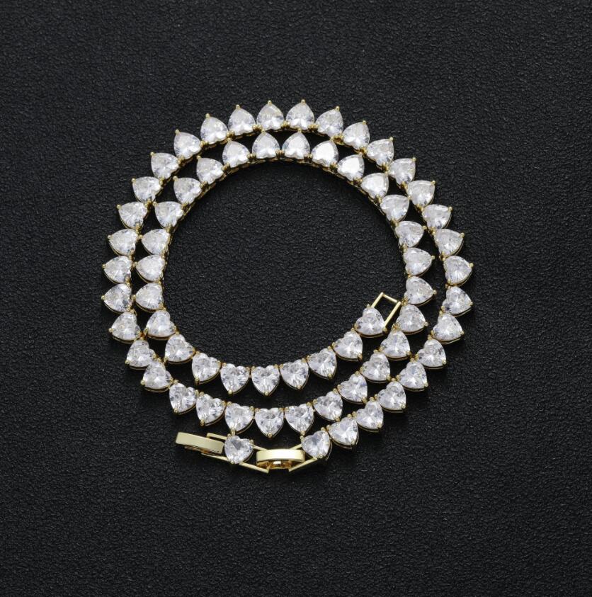 Hip Hop Heart Shape necklace CZ Stone Bling Iced Out 6mm Tennis Link Chain Chokers Necklaces for Men Women Unisex Lovers Rapper Jewelry
Hip Hop Heart Shape necklace CZ Stone Bling Iced Out 6mm Tennis Link Chain Chokers Necklaces for Men Women Unisex Lovers Rapper Jewelry