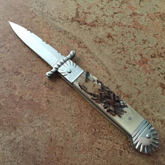 Hubertus Solig Patron Guardian Pocket ITA Knife 8.5 Inch No Gift Box Antler Handle Tactical Rescue Hunting Fishing EDC Survival Tool
Hubertus Solig Patron Guardian Pocket ITA Knife 8.5 Inch No Gift Box Antler Handle Tactical Rescue Hunting Fishing EDC Survival Tool