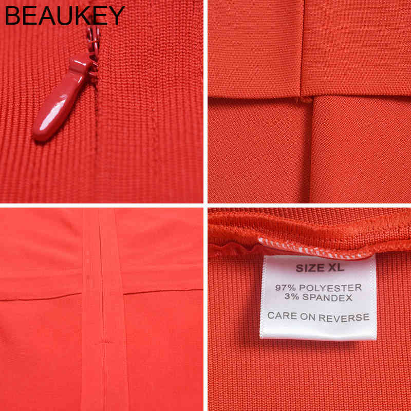 BEAUKEY Sexy Red Turtleneck Sleeveless Green Women Bandage Dress Split Maxi XL Party Club Celebrity Bodycon Vestido Midi 210409