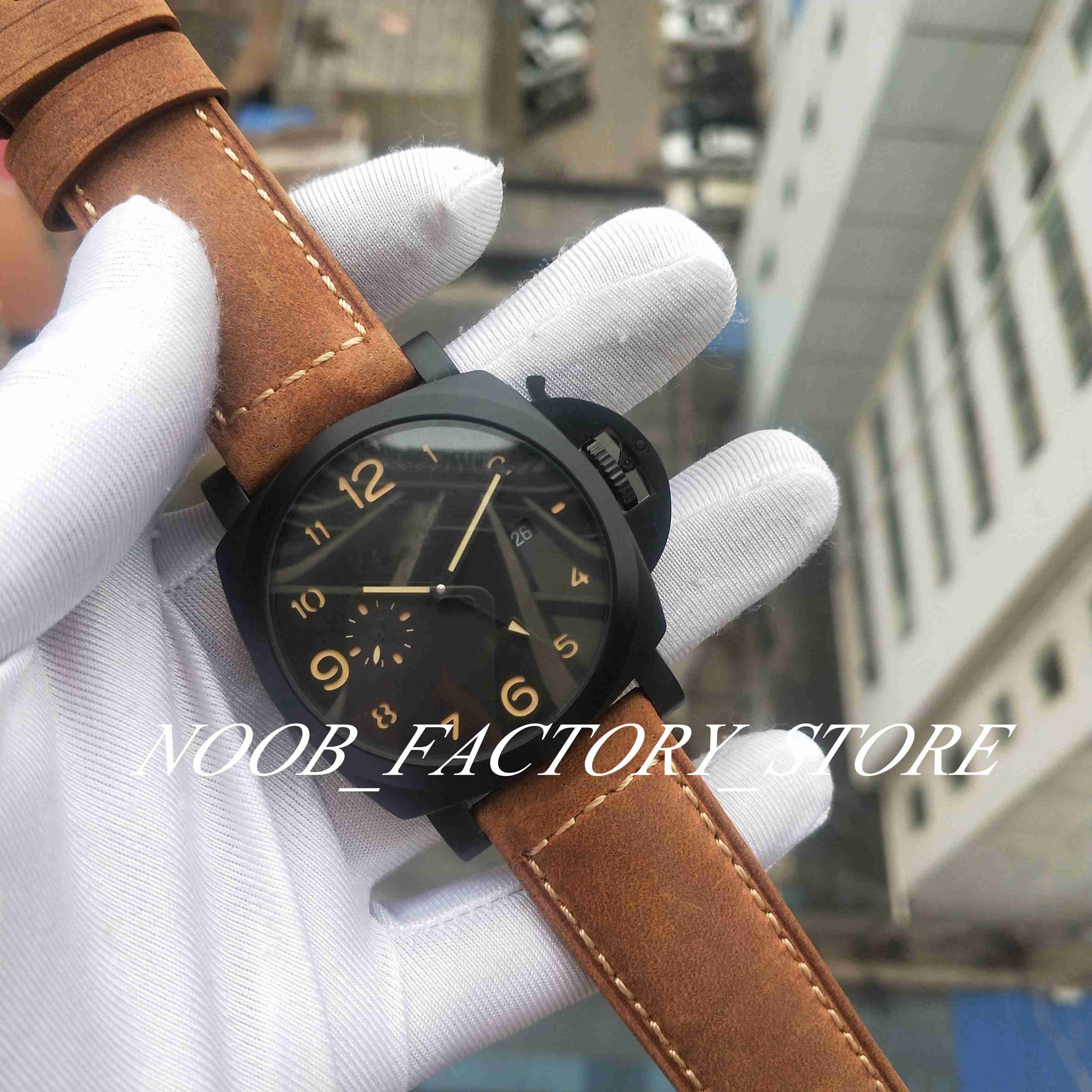Super Factory Sales Watch Classic Real Photo 44mm Black Face Brown Strap 1950 441 Automatic Movement Sapphire Glass Fashion Mens Watches, 01
Super Factory Sales Watch Classic Real Photo 44mm Black Face Brown Strap 1950 441 Automatic Movement Sapphire Glass Fashion Mens Watches, 01