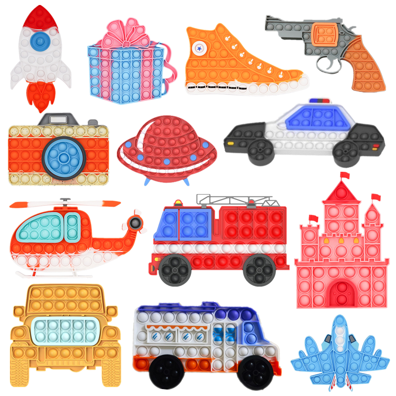 Car Airplane UFO Pop It Push Bubble Fidget Toys Adult Stress Relief Squeeze Toy Antistress Soft Popit Squishy Gifts Kids Toy
Car Airplane UFO Pop It Push Bubble Fidget Toys Adult Stress Relief Squeeze Toy Antistress Soft Popit Squishy Gifts Kids Toy