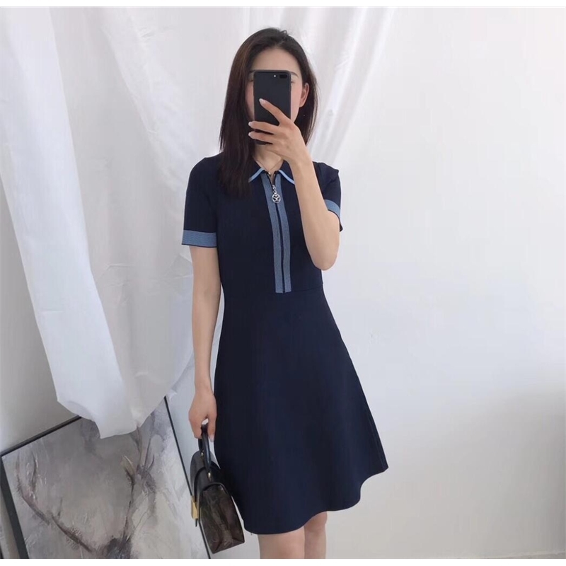 Summer Robe Elegant Sexy Knitted Mini Dress Women Short Sleeve Turn Down Collar Slim Bodycon Korean Vestidos 210519