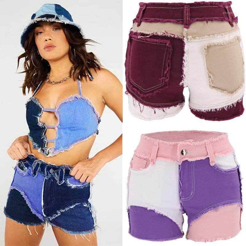 Women's Jeans Casual Splicing Pockets Sexy Personality Ultra-Short Denim Shorts 2021 Summer Ripped, Blue
Women's Jeans Casual Splicing Pockets Sexy Personality Ultra-Short Denim Shorts 2021 Summer Ripped, Blue