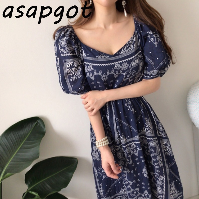 Dresses Vintage Indie Folk Summer Square Neck Lantern Sleeve Dress Women Embroidery Jacquard Short Maxi Casual 210429