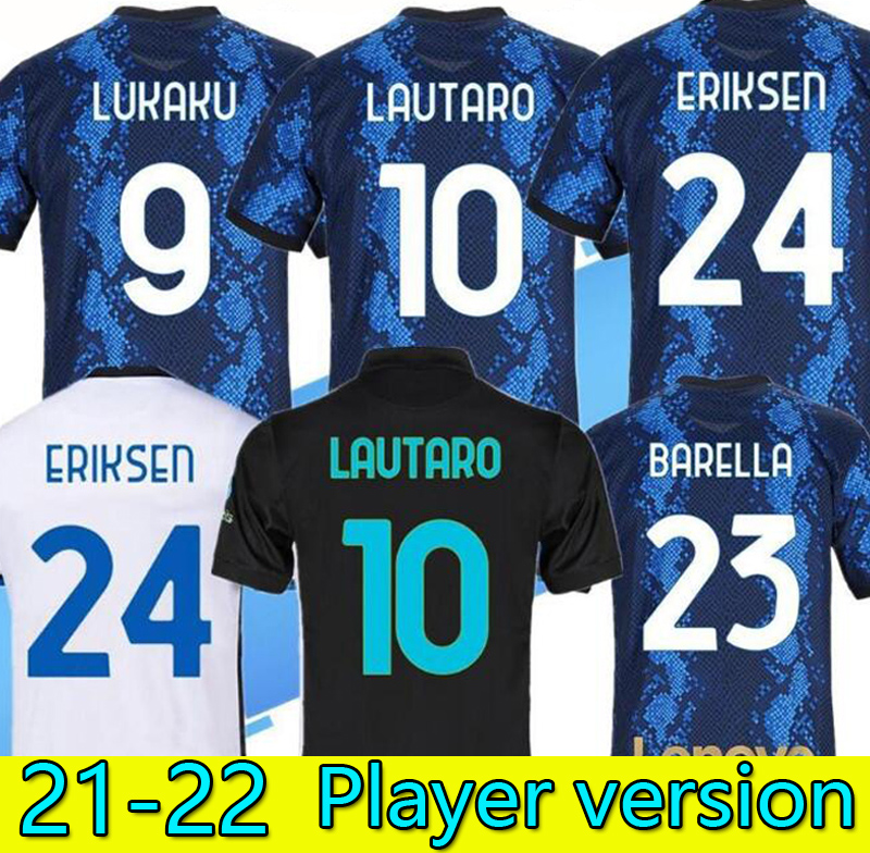 Player version 2021 2022 SKRINIAR Home Away third 3rd soccer jerseys LUKAKU LAUTARO Eriksen ALEXIS Campioni jersey 21 22 Milan VIDAL BARELLA, Black
Player version 2021 2022 SKRINIAR Home Away third 3rd soccer jerseys LUKAKU LAUTARO Eriksen ALEXIS Campioni jersey 21 22 Milan VIDAL BARELLA, Black