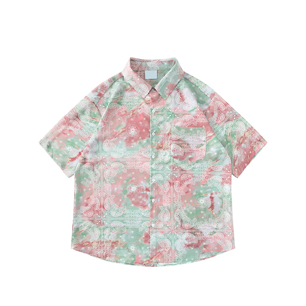 Green Bandana Hawaiian Shirt Turn-down Collar Casual Men's Shirt Man Blouse 2 Colors, White;black
Green Bandana Hawaiian Shirt Turn-down Collar Casual Men's Shirt Man Blouse 2 Colors, White;black