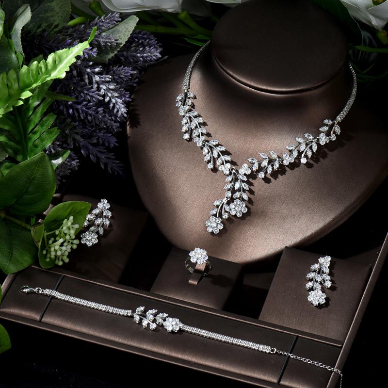 Earrings & Necklace HIBRIDE Fashion African Jewelry Set For Women Zirconia Decorated Dubai Wedding Jewellery Sets Bridal Costume N-258, As pic
Earrings & Necklace HIBRIDE Fashion African Jewelry Set For Women Zirconia Decorated Dubai Wedding Jewellery Sets Bridal Costume N-258, As pic