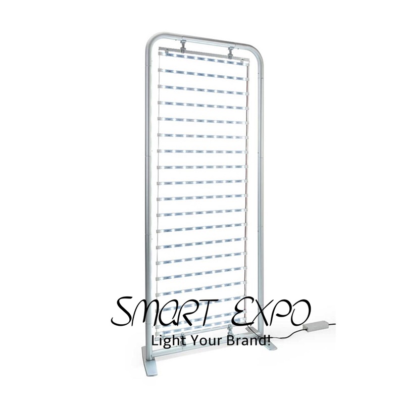 Vibrant LED Backlit floor Banner Advertising Display 850*2280mm